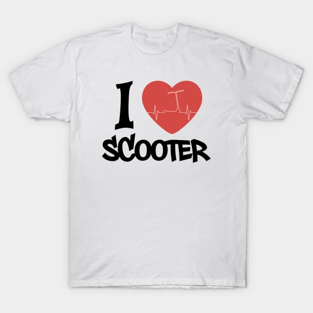 Stunt scooter: I LOVE SCOOTER T-Shirt by stuntscooter